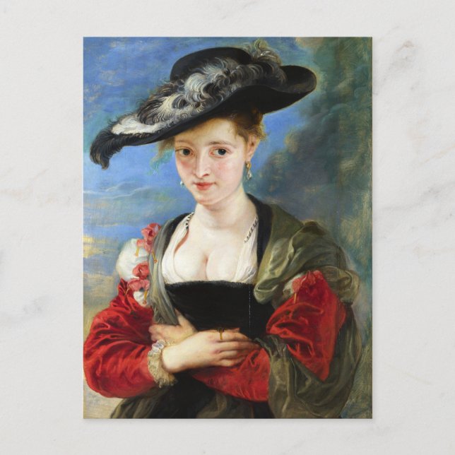 The Straw Hat Peter Paul Rubens masterpiece Postcard (Front)