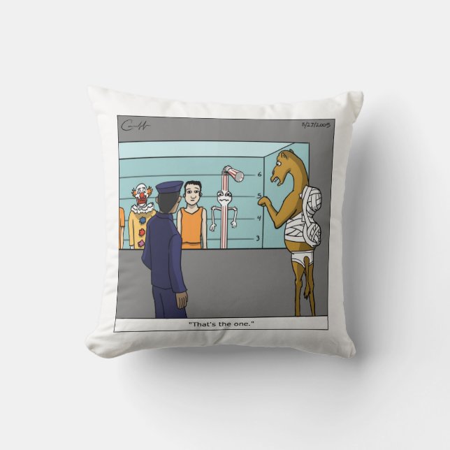 "The Straw" Throw Pillow (Front)