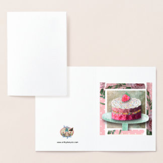 The Strawberry Rose Confection Foil Card