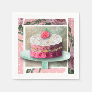 The Strawberry Rose Confection Napkins