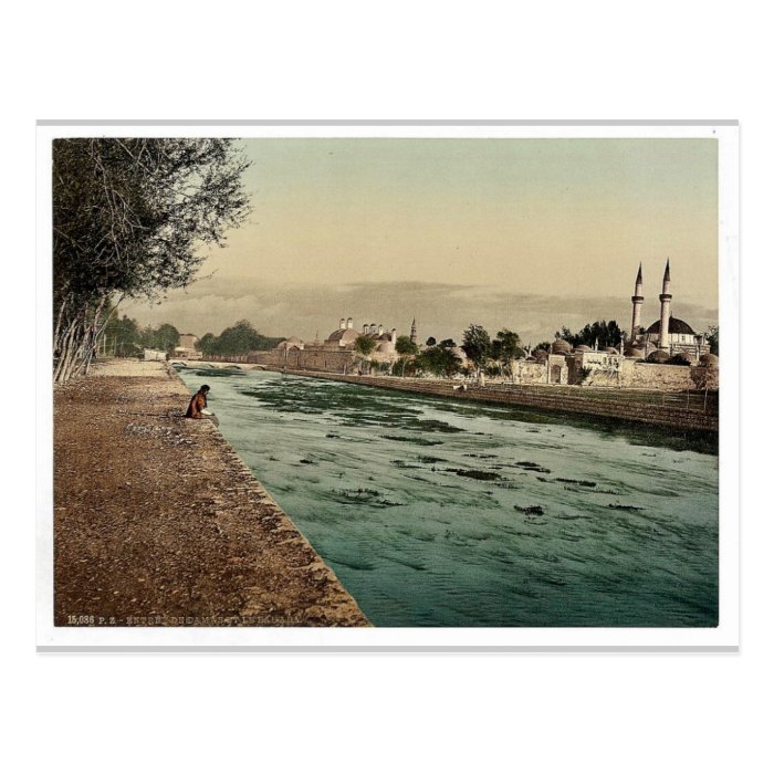 The stream of Barada, Damascus, Holy Land, (i.e. S Post Card