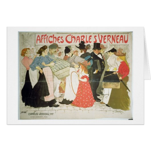 'The Street', poster for the printer Charles Verne Cards (Front Horizontal)