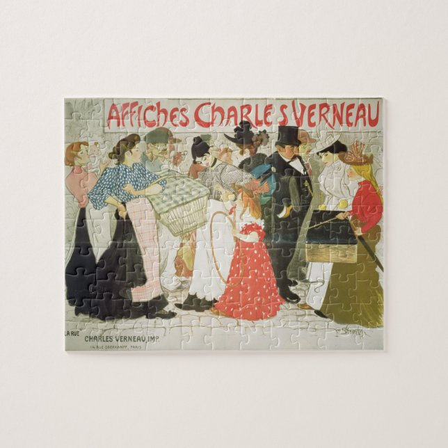 'The Street', poster for the printer Charles Verne Jigsaw Puzzle (Horizontal)