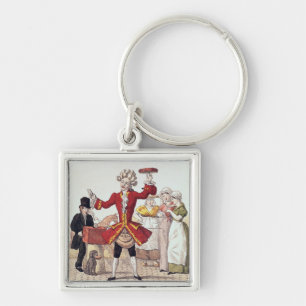 The Street Singer, engraved by Alois Senefelder Keychain