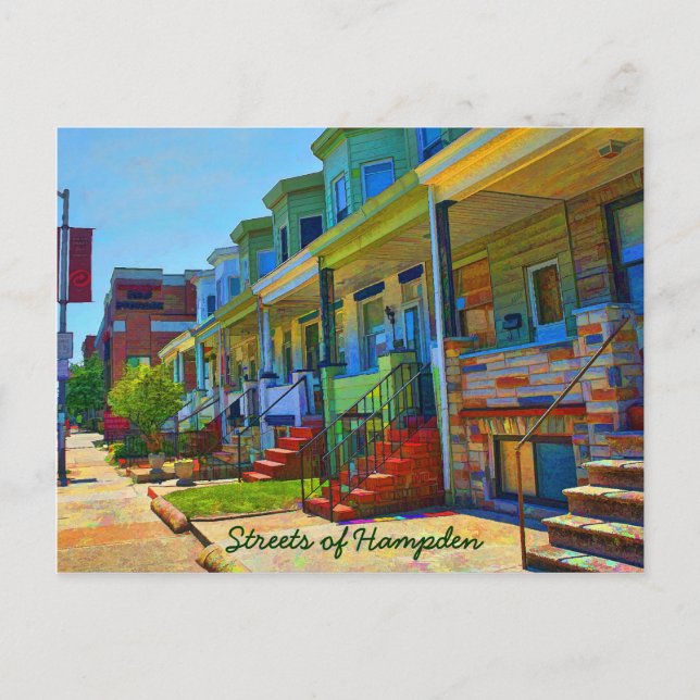 The Streets of Hampden Postcard (Front)