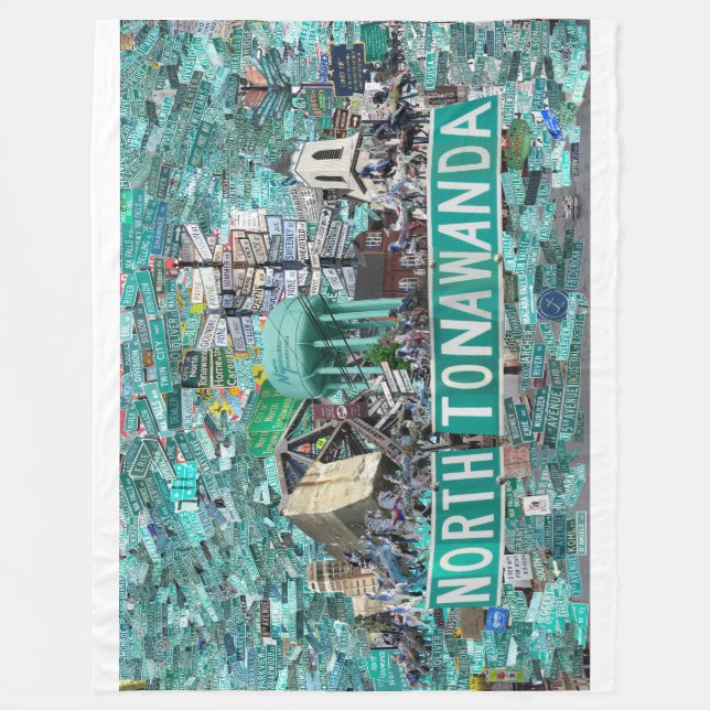 The Streets of North Tonawanda NY  Fleece Blanket (Front)