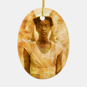 The Strength of Angels Ceramic Ornament