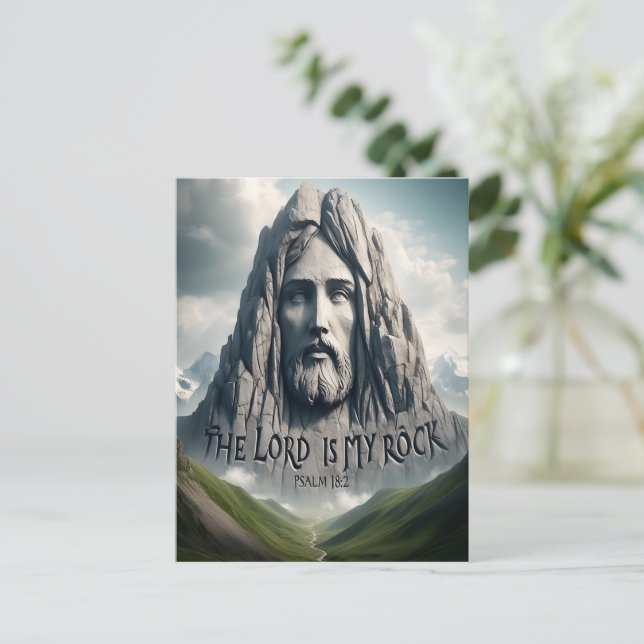The Strength of My Salvation The Lord Is My Rock Postcard (Standing Front)