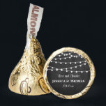 The String Lights On Chalkboard Wedding Collection Hershey®'s Kisses®<br><div class="desc">Celebrate in style with these elegant and very trendy wedding candy favors. This design is easy to personalize with your special event wording and your guests will be thrilled when they receive these fabulous wedding candy favors. Matching wedding items can be found in the collection.</div>