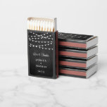 The String Lights On Chalkboard Wedding Collection Matchboxes<br><div class="desc">Celebrate in style with these modern and very trendy wedding favors. This design is easy to personalize with your special event wording and your guests will be thrilled when they see these fabulous matchboxes.</div>
