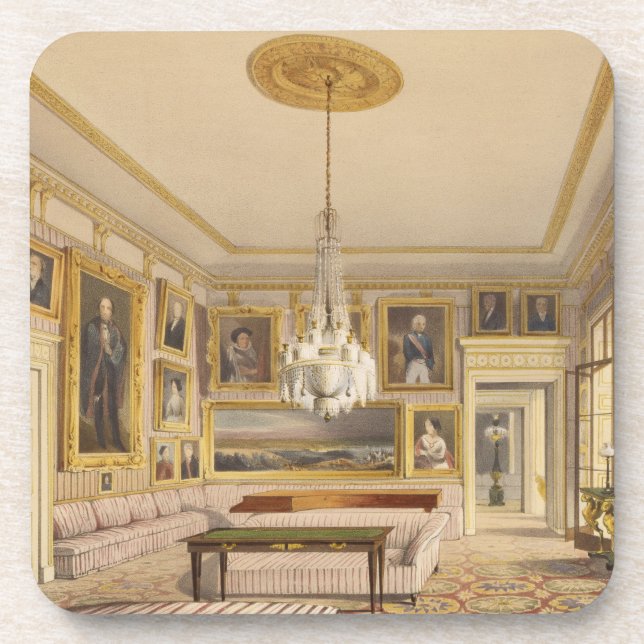 The Striped Drawing Room, Apsley House, 1853 (prin Drink Coaster (Front)