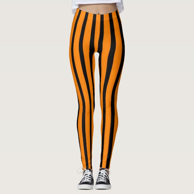 The Stripes of Halloween Leggings (Front)