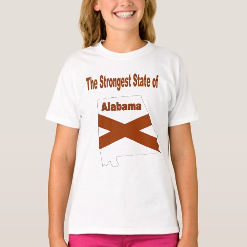 the Strong state of Alabama Alabama USA lover T_Shirt