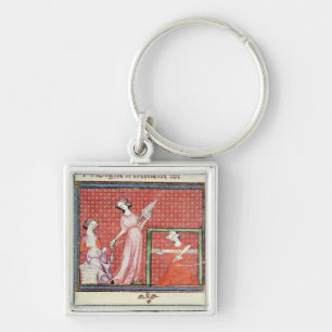 The Strong Woman of the Scriptures Spinning Keychain