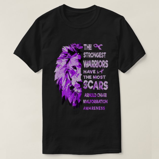 The Strongest Arnold Chiari Malformation Warriors  T-Shirt (Design Front)