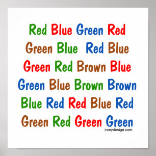 The Stroop Test Poster