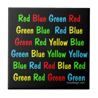 The Stroop Test Poster Tile