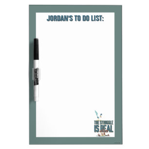 The Struggle Is Real ROAD RUNNER™ & Wile E. Coyote Dry Erase Board
