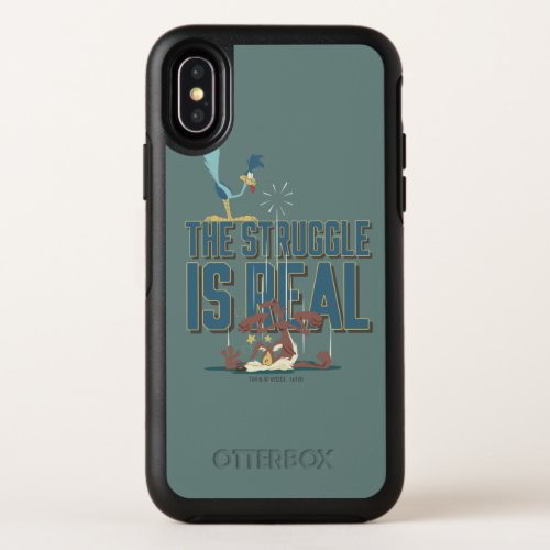 The Struggle Is Real ROAD RUNNER  Wile E Coyote OtterBox Symmetry iPhone X Case