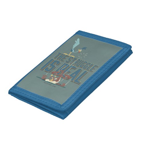 The Struggle Is Real ROAD RUNNER  Wile E Coyote Trifold Wallet
