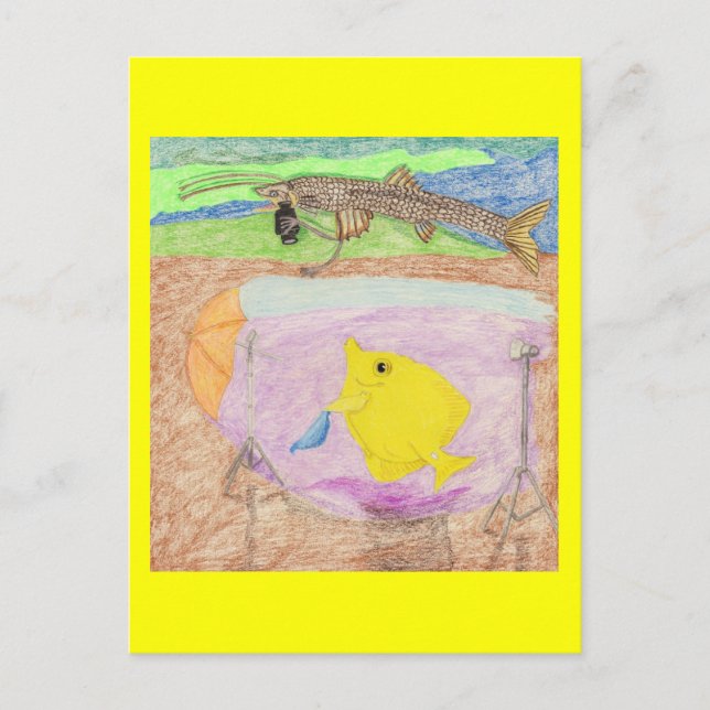 The Stuck Up Model Postcard (Front)