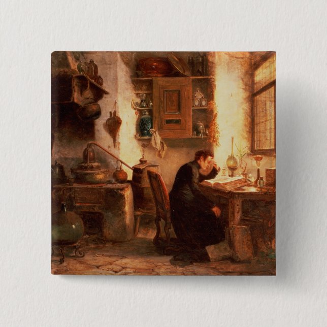 The student of chemistry and pharmacy button (Front)