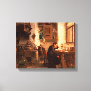 The student of chemistry and pharmacy canvas print