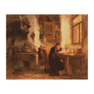 The student of chemistry and pharmacy wood wall decor