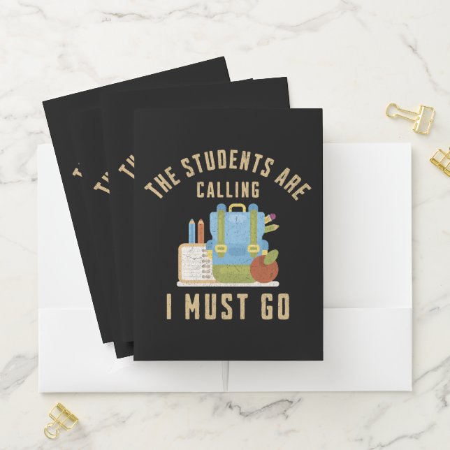 The students are calling I must go Pocket Folder (In Situ)