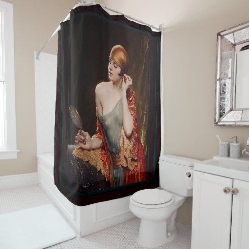 The Studio Mirror  by Albert Henry Collings Shower Curtain