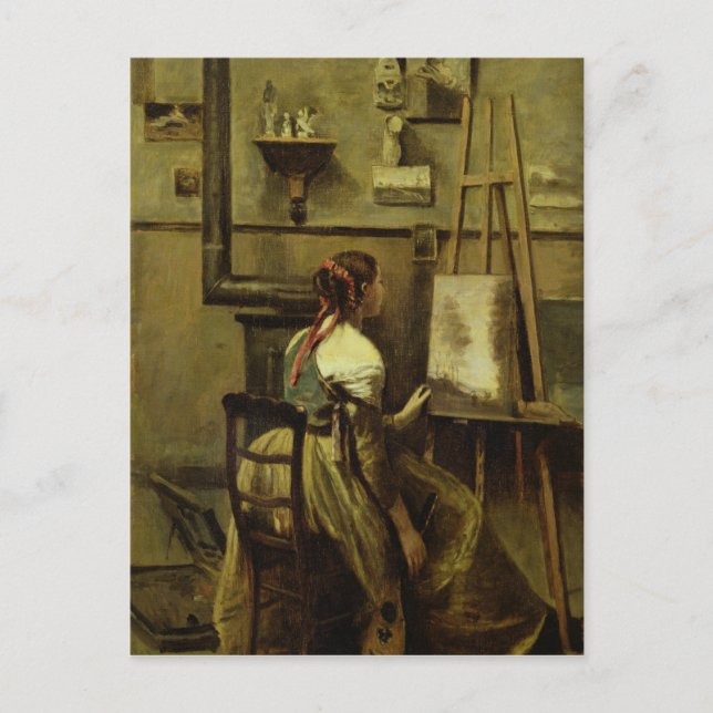 The Studio of Corot Postcard (Front)