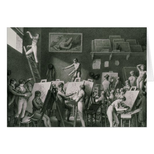 The Studio of Jacques Louis David Cards (Front Horizontal)