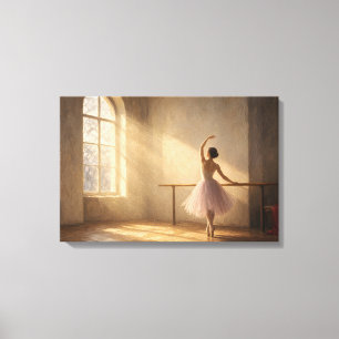 The Studio Window Ballerina Canvas Print