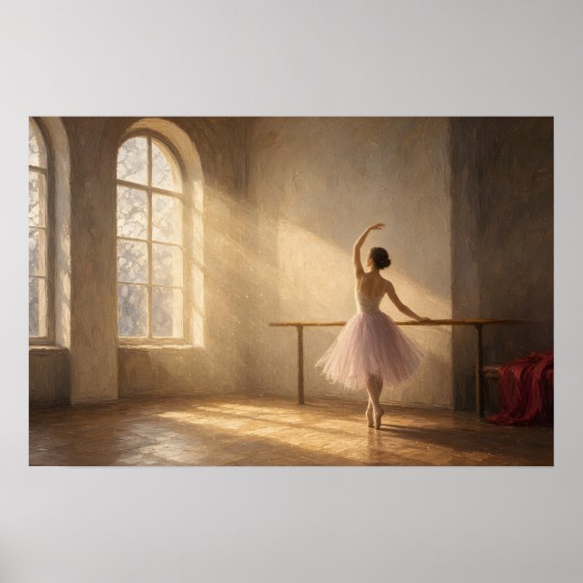 The Studio Window Ballerina Poster (Front)