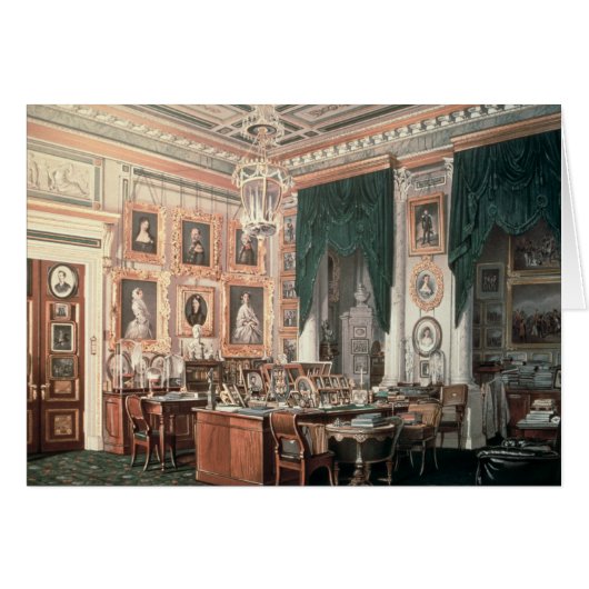 The Study of Alexander III at Gatchina Palace Cards (Front Horizontal)