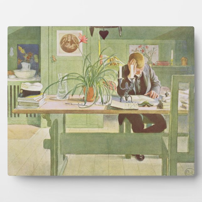 The Study Room, pub. in 'Lasst Licht Hinin'(`Let i Plaque (Front)