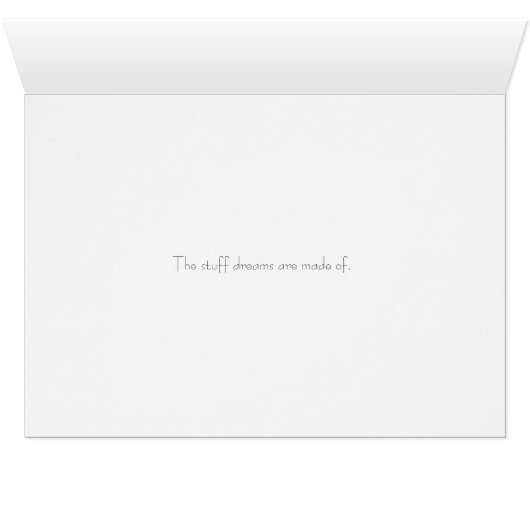 The stuff dreams are made of. (Inside Horizontal (Bottom))