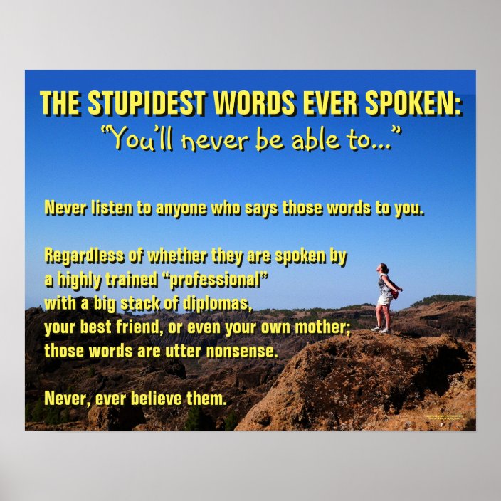 the-stupidest-words-ever-spoken-motivational-poster-zazzle