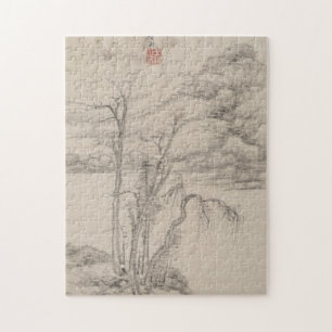 The Style of Various Old Masters B&W Landscape Jigsaw Puzzle