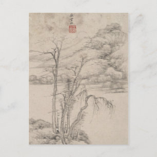 The Style of Various Old Masters B&W Landscape Postcard