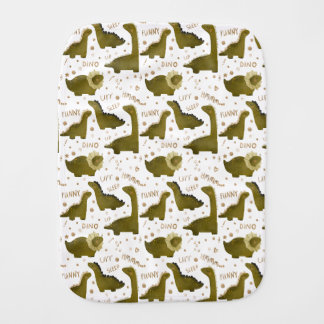 The Stylish and Convenient Dino Talk Baby Burp Cloth
