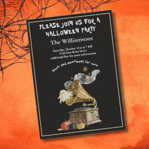 **The Stylish Custom (with humor) Halloween Party Invitation