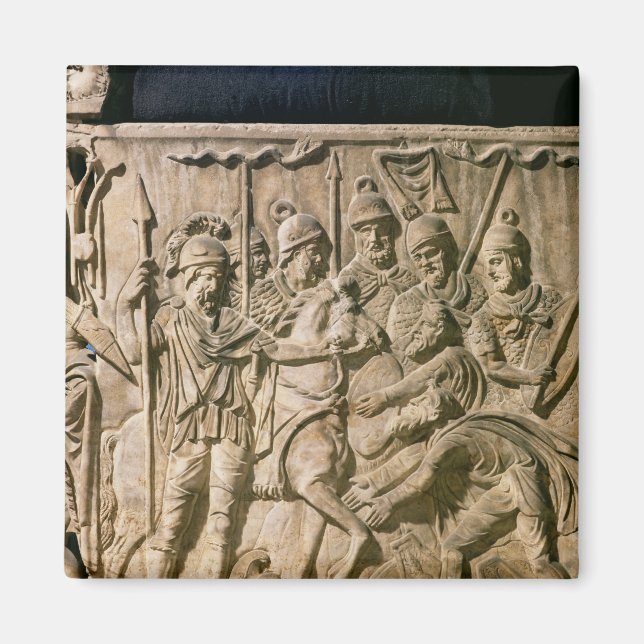 The submission of a barbarian to a Roman troop Magnet (Front)