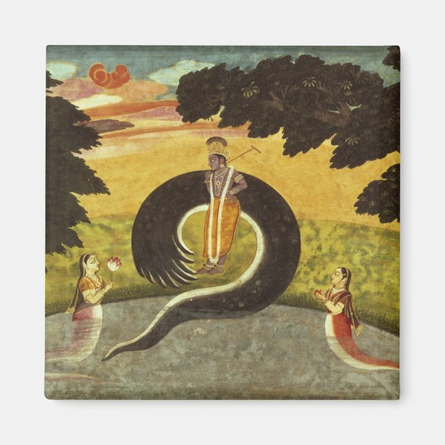 The submission of Kaliya, Basohli, Pahari Magnet (Front)