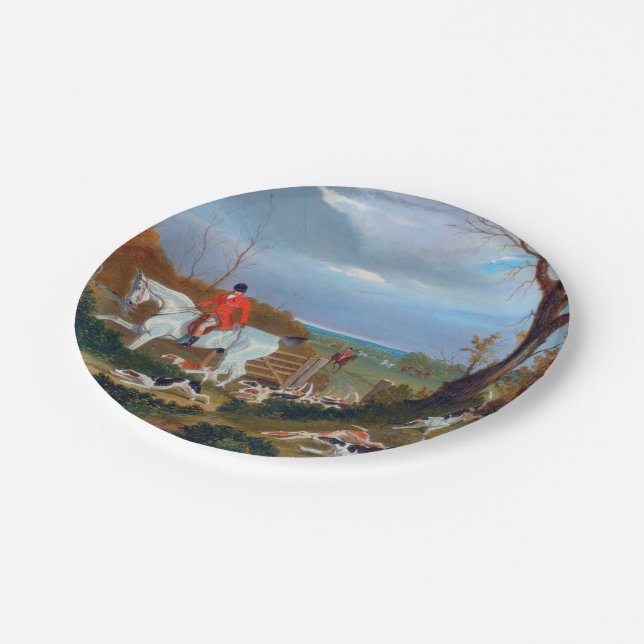 The Suffolk Hunt 1833 Fox Hunt Paper Plates (Angled)