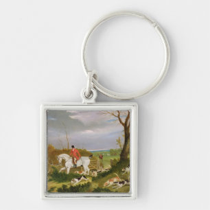 The Suffolk Hunt - Going to Cover near Herringswel Keychain