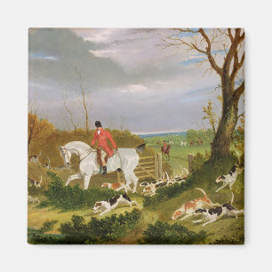 The Suffolk Hunt - Going to Cover near Herringswel Magnet