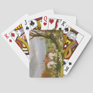 The Suffolk Hunt - Going to Cover near Herringswel Poker Cards