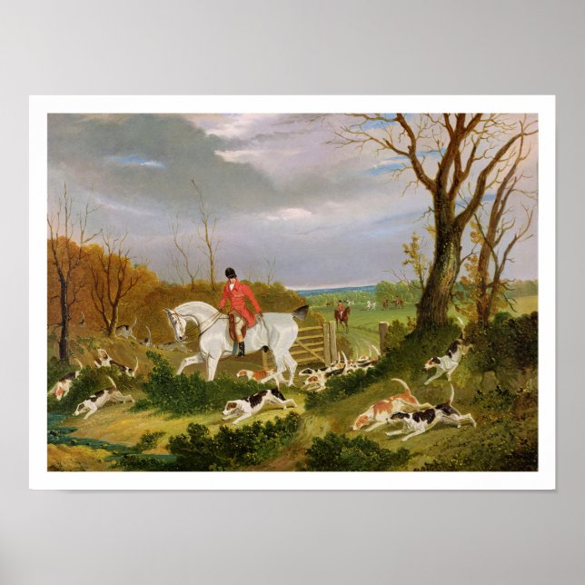 The Suffolk Hunt - Going to Cover near Herringswel Poster (Front)