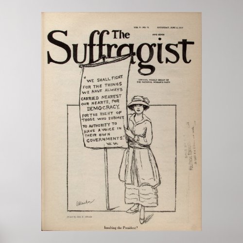 The Suffragist Womens Suffrage RightsJune 2 1917 Poster